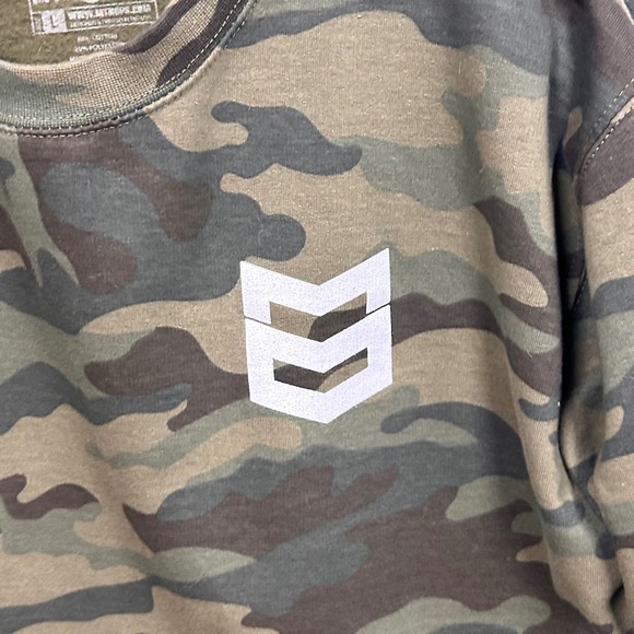 MTN OPS Camo Crewneck Sweatshirt Large  Cotton Blend Long Sleeve Pullover READ - Picture 4 of 12